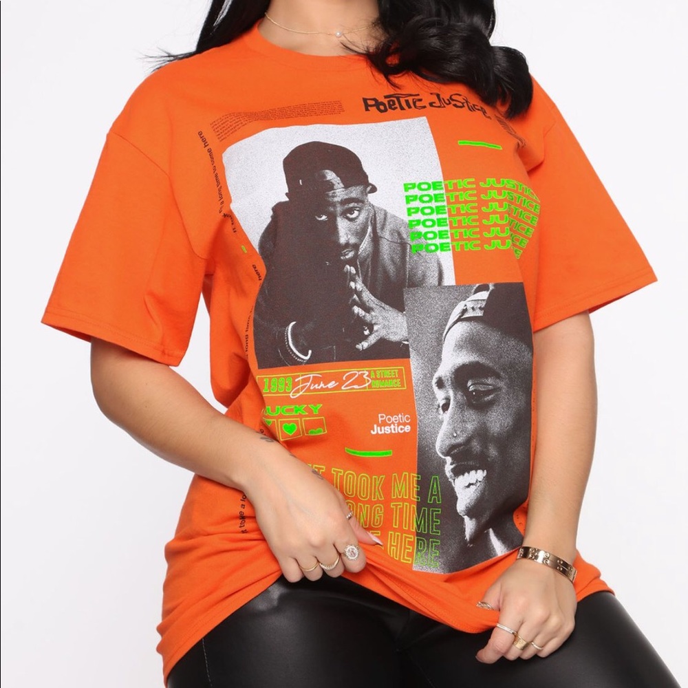 Orange Poetic Justice Top